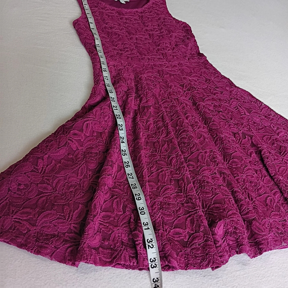 Soprano Sz SM Pink Fit and Flare Sleeveless Dress - Picture 8 of 10